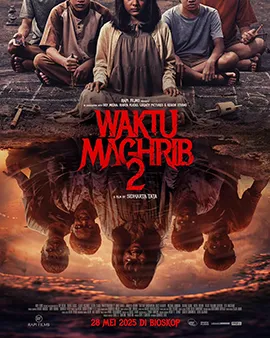 Poster resmi film horor Indonesia Waktu Maghrib 2 yang mencekam