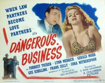 Poster film klasik Dangerous Business tahun 1946