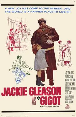 Poster teatrikal film Gigot tahun 1962 yang dibintangi oleh Jackie Gleason