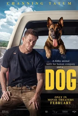 Poster film komedi-drama Dog tahun 2022 garapan Channing Tatum