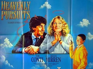 Poster film komedi Heavenly Pursuits dibintangi Tom Conti dan Helen Mirren