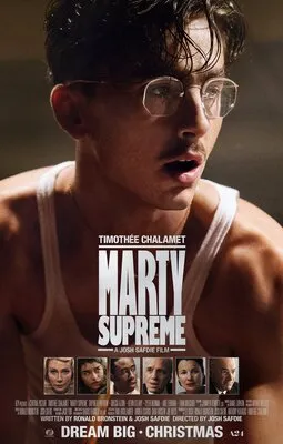Poster dan cuplikan film Marty Supreme yang dibintangi Timothée Chalamet