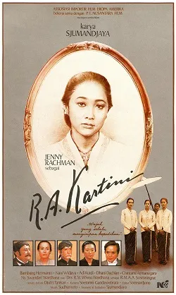 Poster film R.A. Kartini karya sutradara Sjumandjaja tahun 1982