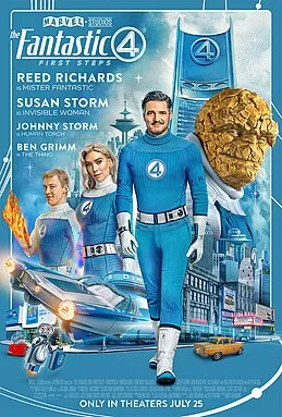 Poster resmi film The Fantastic Four First Steps produksi Marvel Studios
