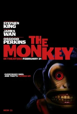 Poster resmi film horor The Monkey adaptasi cerita Stephen King