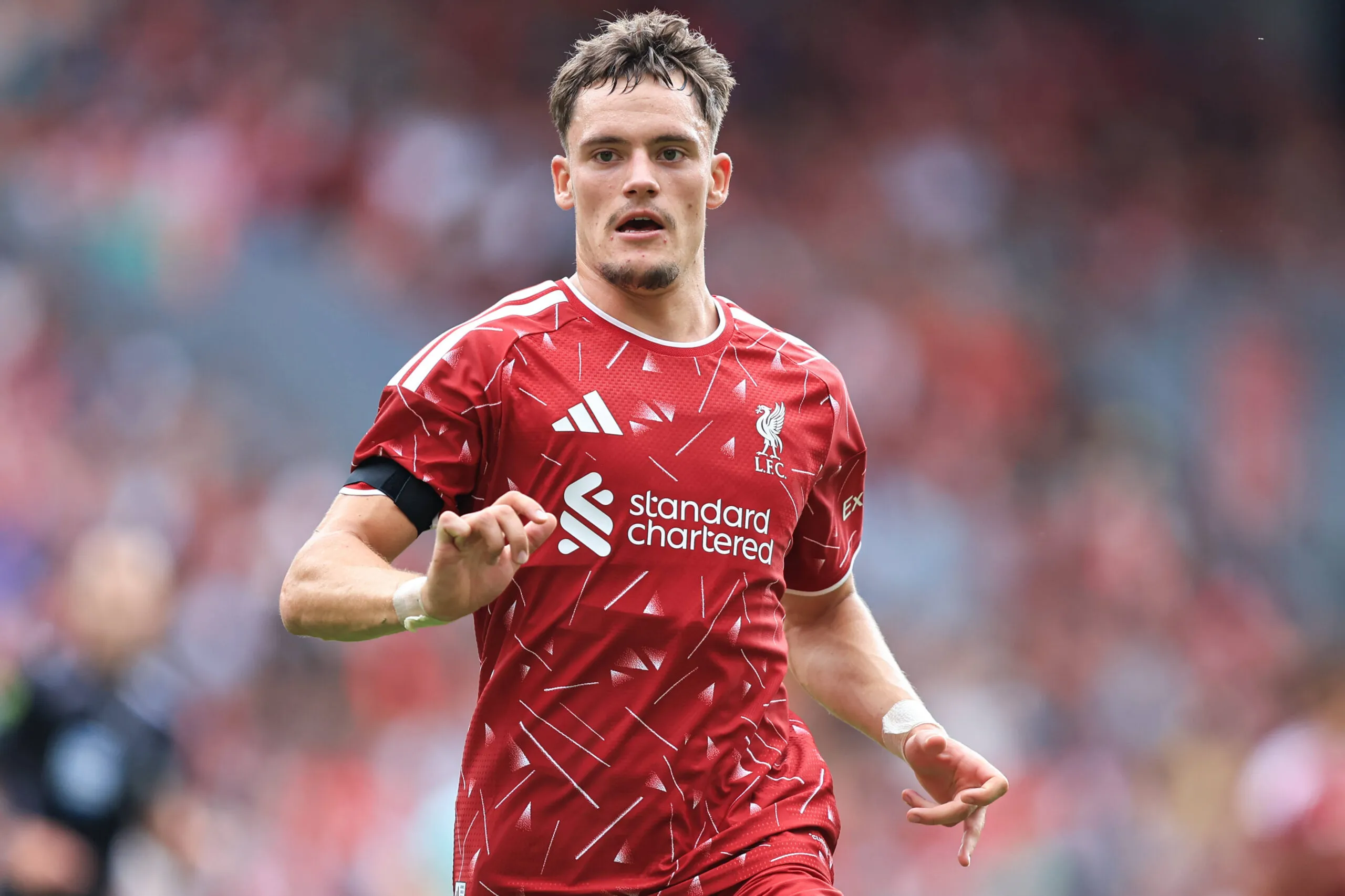 Gelandang Liverpool Florian Wirtz saat menjalani sesi latihan pramusim di bawah asuhan Andoni Iraola