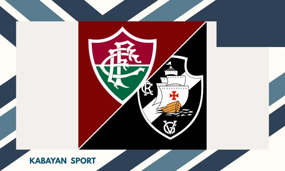 Aksi pemain Fluminense dan Vasco da Gama berebut bola di Estadio do Maracana