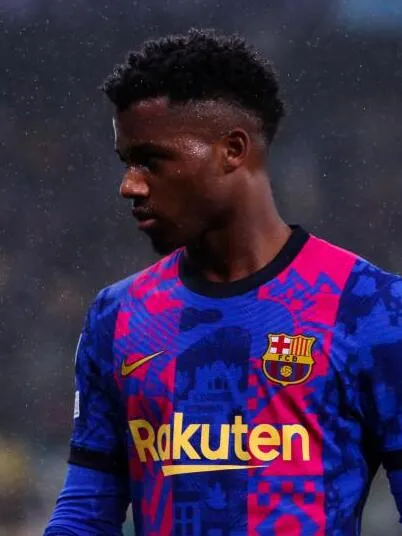 Foto Ansu Fati dalam balutan seragam tim sepak bola