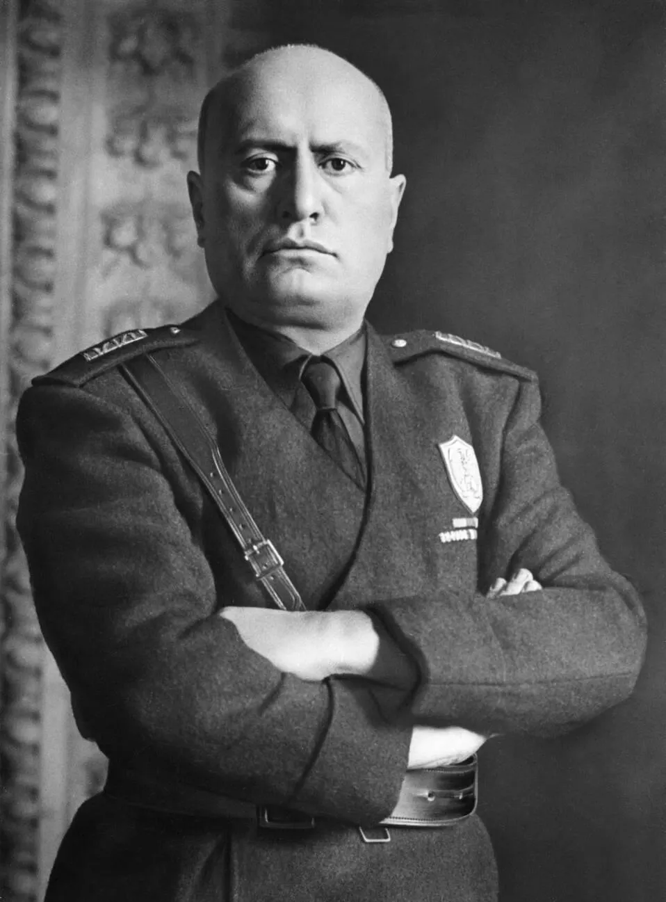 Foto arsip Benito Mussolini, pemimpin fasis Italia