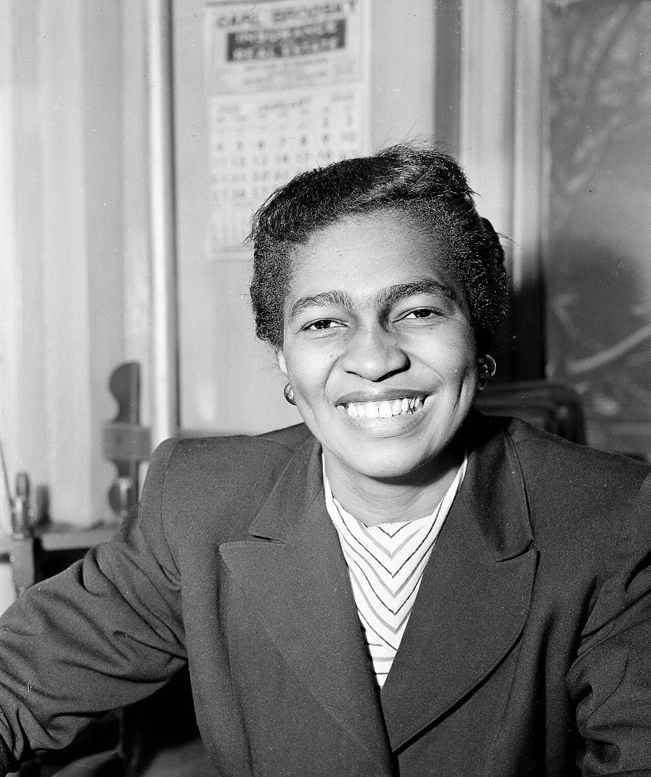Foto arsip Claudia Jones, jurnalis dan aktivis hak sipil terkemuka asal Trinidad dan Tobago