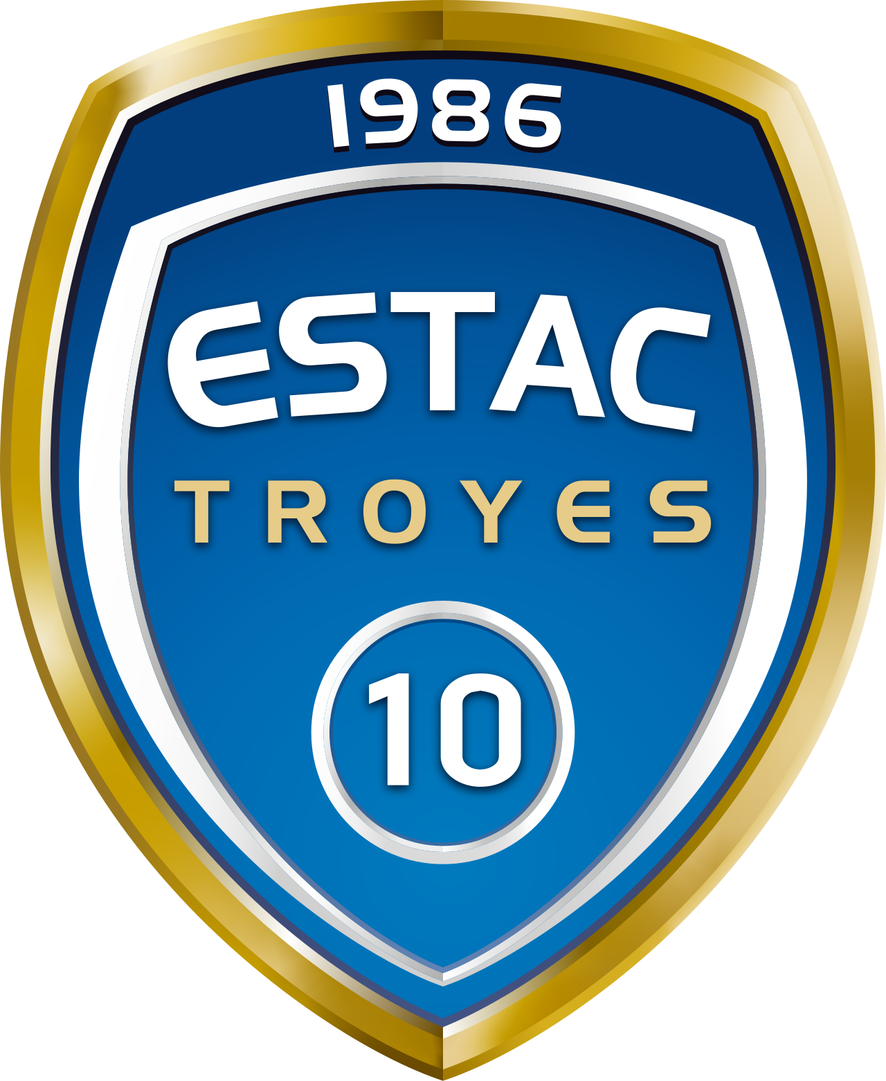 Logo dan lambang klub sepak bola profesional Prancis ES Troyes AC