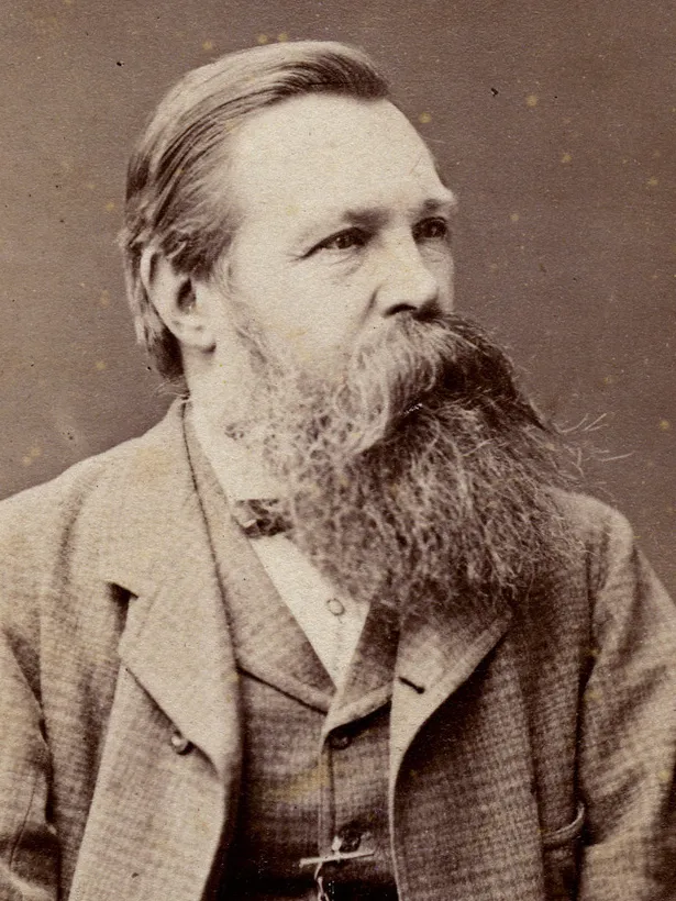 Foto potret Friedrich Engels, filsuf dan revolusioner sosialis asal Jerman