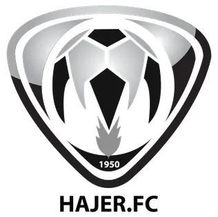 Logo dan lambang resmi Hajer Football Club klub sepak bola asal Al-Hasa Arab Saudi