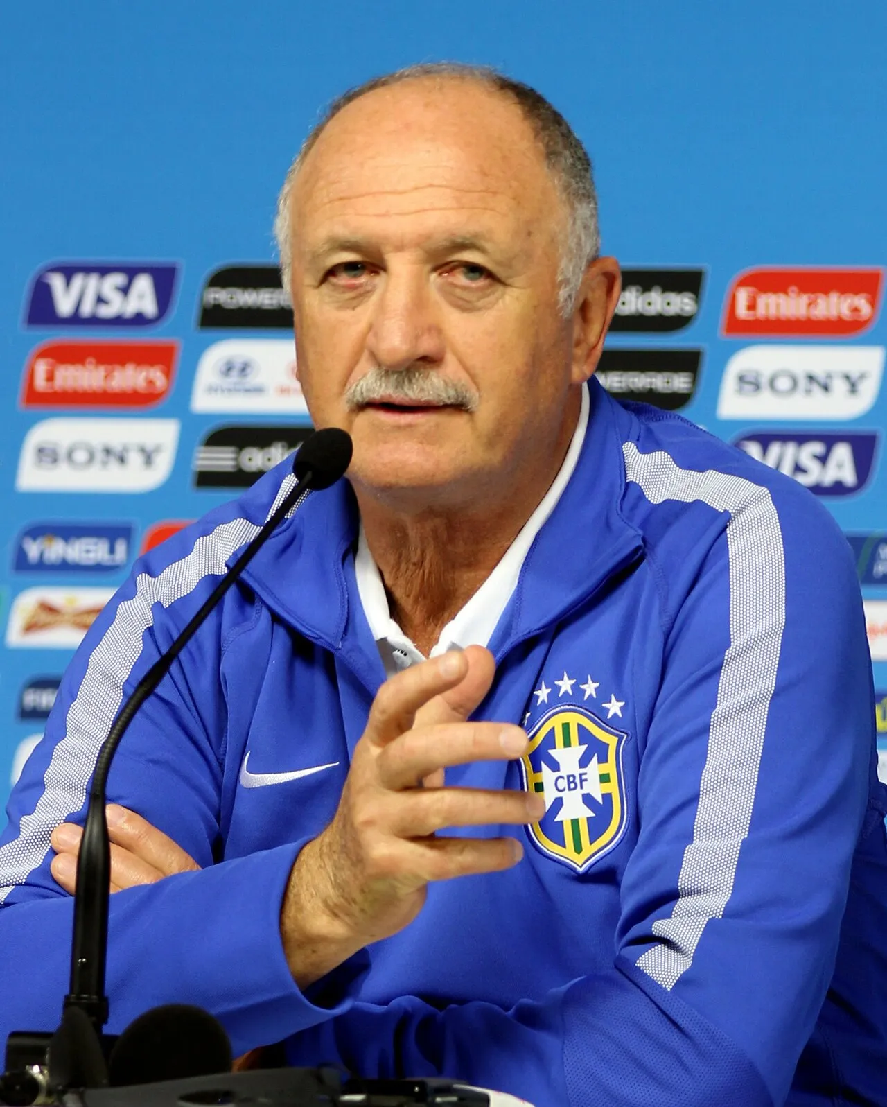 Foto Luiz Felipe Scolari, pelatih sepak bola profesional asal Brasil