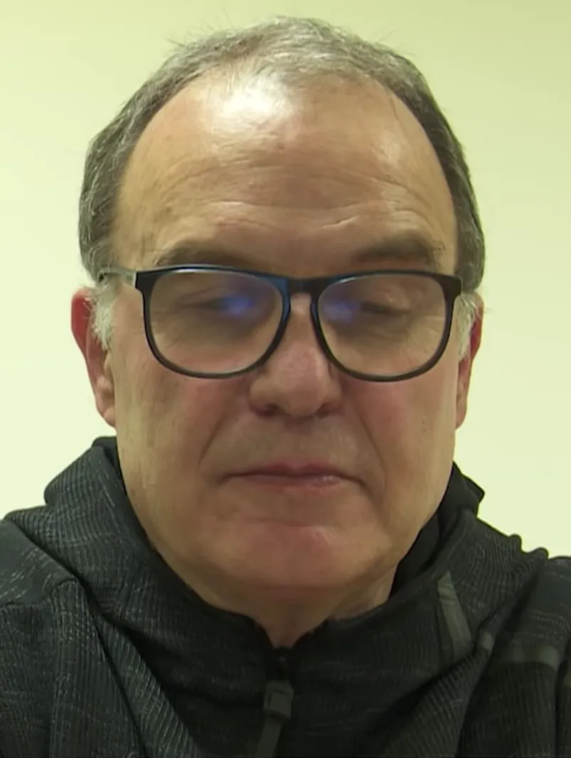 Foto Marcelo Bielsa, manajer dan mantan pemain sepak bola profesional asal Argentina