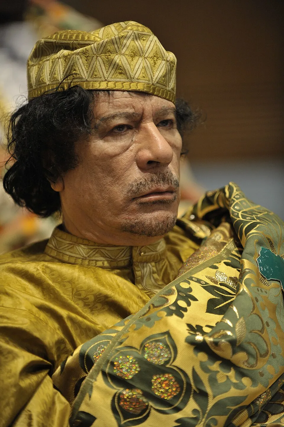 Foto Muammar Gaddafi, pemimpin revolusioner dan kepala negara Libya