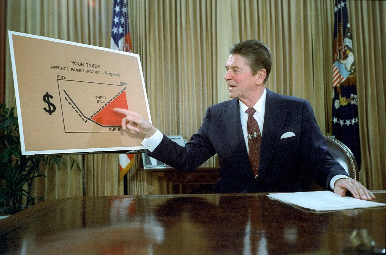 Foto resmi Ronald Reagan, Presiden ke-40 Amerika Serikat