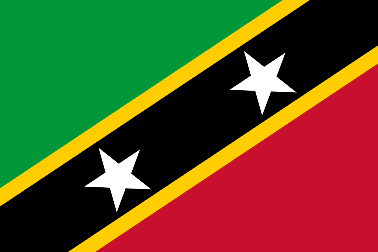 Pemandangan alam dan pesisir kepulauan Saint Kitts dan Nevis
