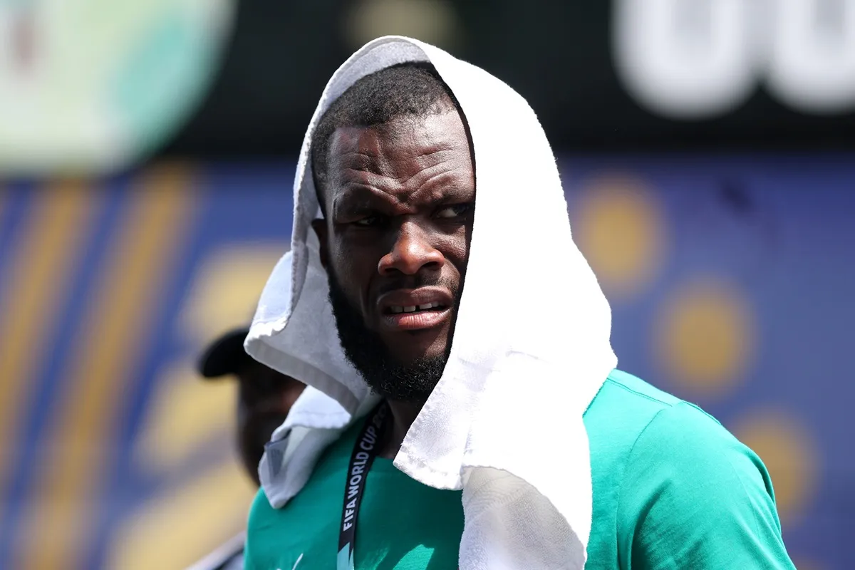 Franck Kessie dalam sesi latihan sepak bola