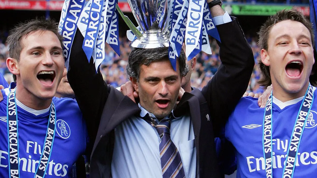 Frank Lampard, John Terry, dan Jose Mourinho saat di Chelsea