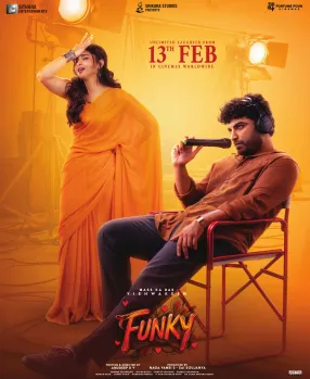 Poster teatrikal film Funky dibintangi Vishwak Sen dan Kayadu Lohar