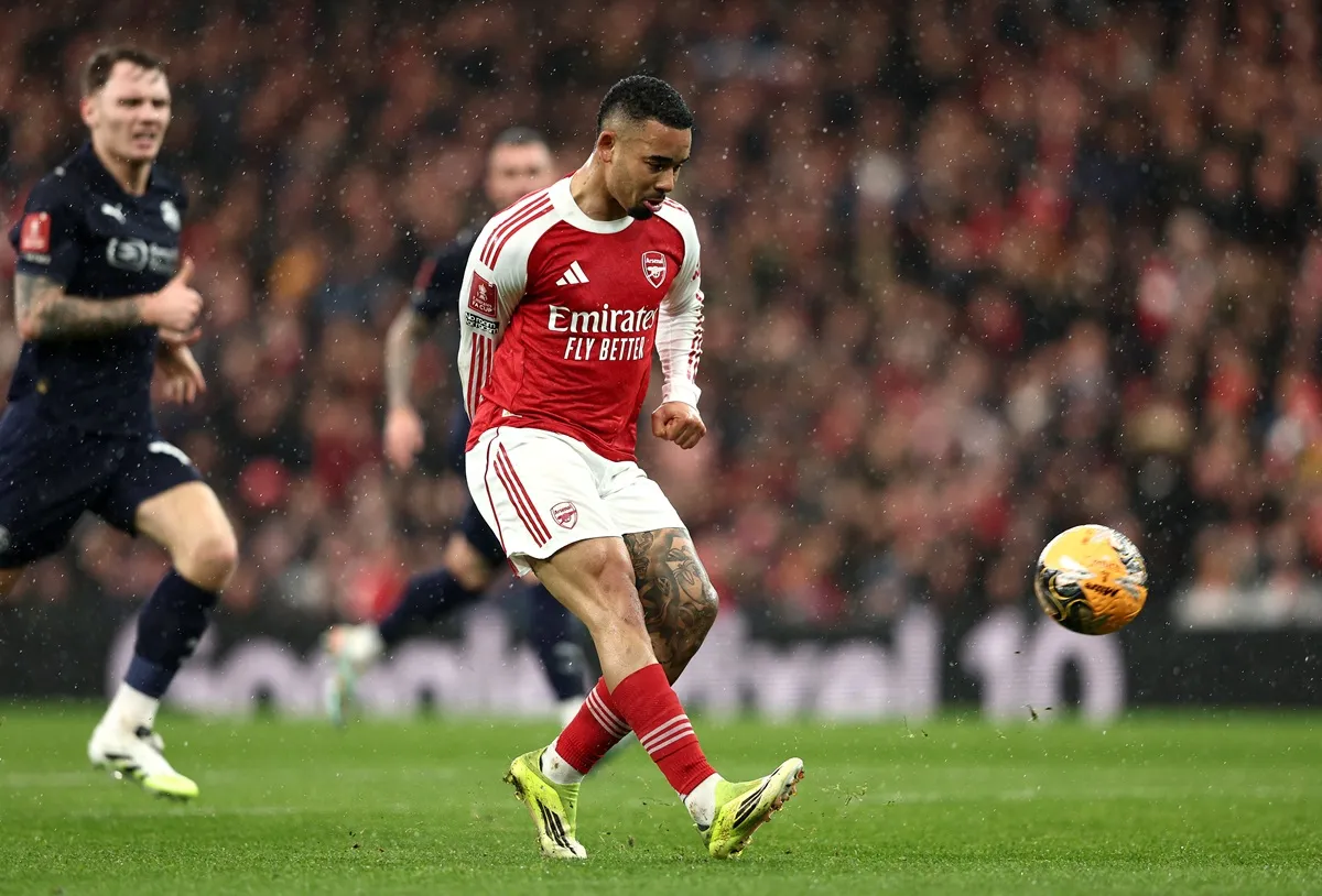 Gabriel Jesus penyerang Arsenal yang dirumorkan segera pindah ke Napoli