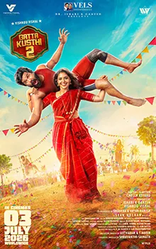 Poster film Gatta Kusthi 2 yang dibintangi Vishnu Vishal dan Aishwarya Lekshmi