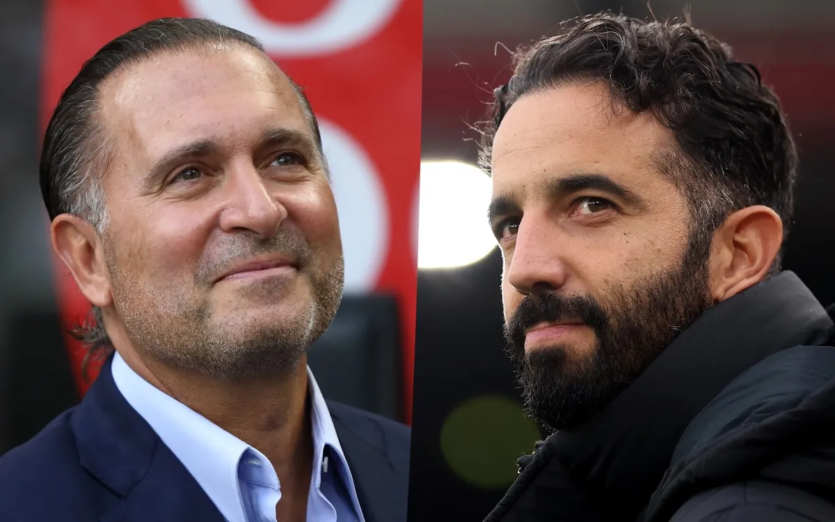 Pemilik AC Milan Gerry Cardinale dan pelatih Ruben Amorim saat memimpin rapat