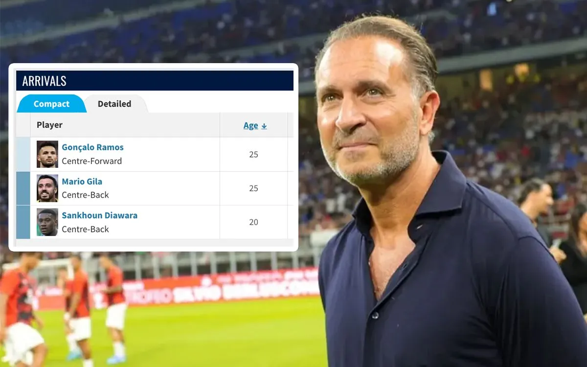 Pemilik AC Milan Gerry Cardinale saat menghadiri pertandingan di stadion