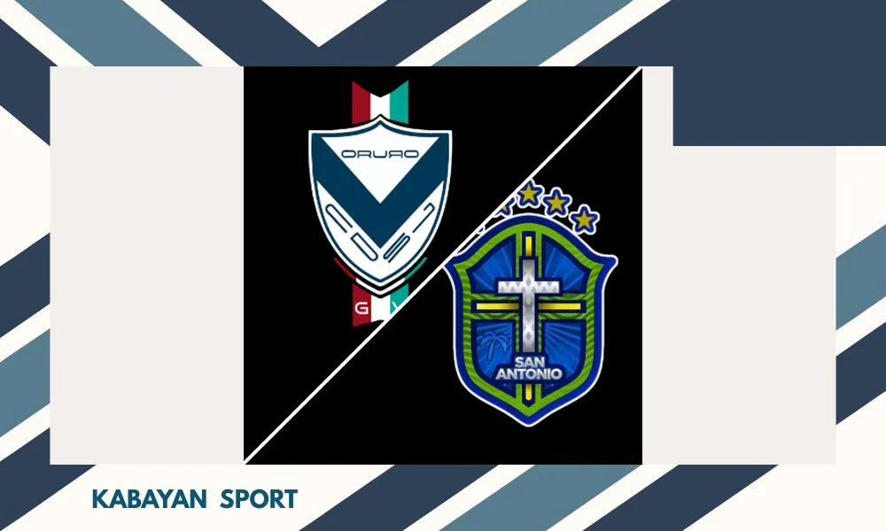 Pemain GV San José dan San Antonio Bulo Bulo berebut bola di Estadio Jesús Bermúdez