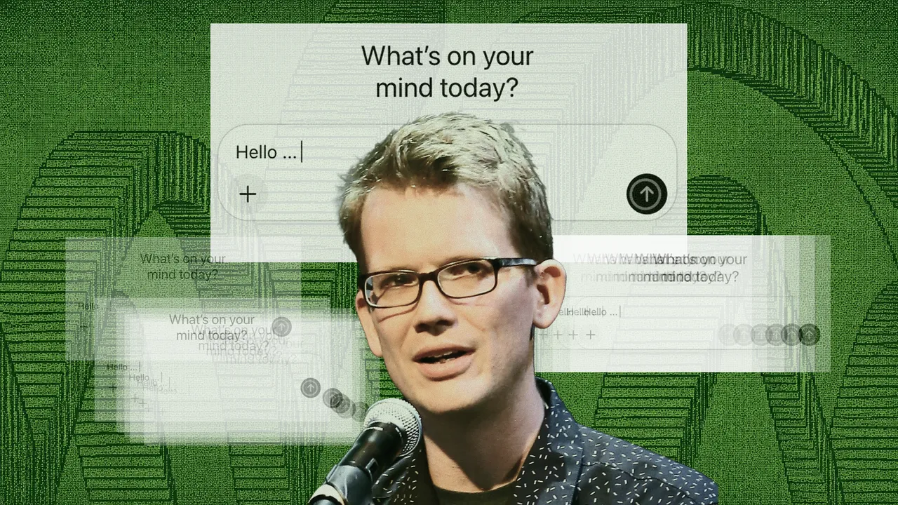 YouTuber senior Hank Green saat memberikan penjelasan terkait kontroversi penggunaan kecerdasan buatan