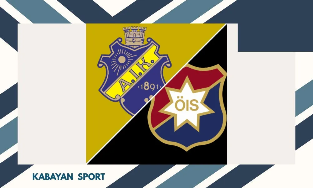 Selebrasi pemain Örgryte IS setelah mencetak gol ke gawang AIK di Friends Arena