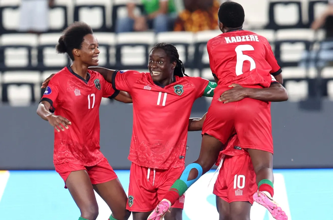 Timnas wanita Malawi merayakan kemenangan bersejarah atas Ghana di WAFCON 2026