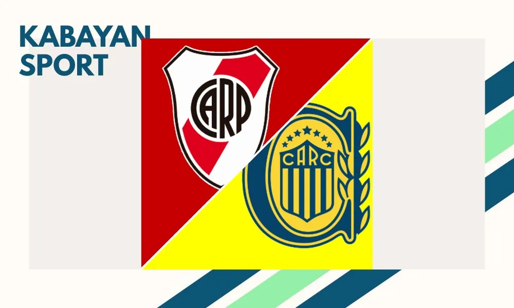 Selebrasi skuad Rosario Central usai meraih kemenangan tandang atas River Plate