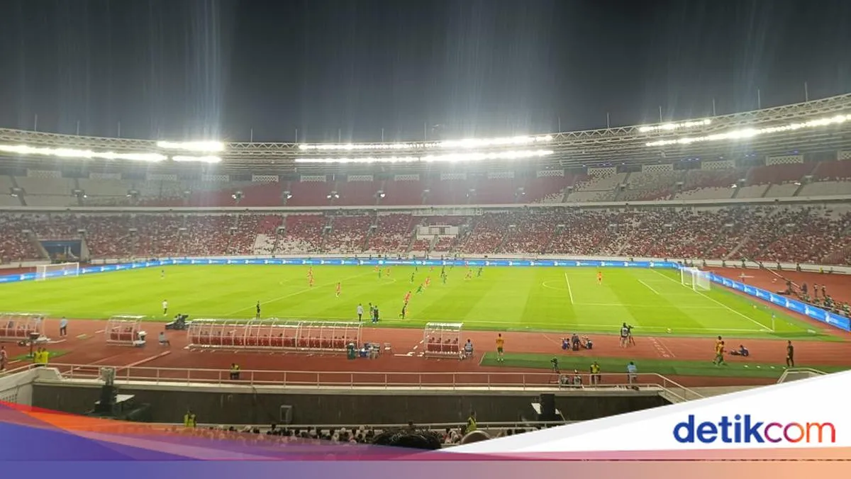 Suasana Stadion Utama Gelora Bung Karno jelang laga Chelsea vs AC Milan