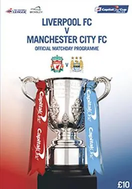 Skuad Manchester City merayakan kemenangan final Piala Liga Inggris 2016