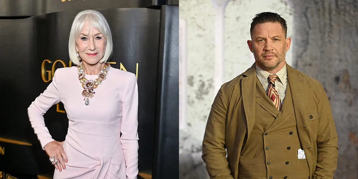 Aktris Helen Mirren dan aktor Tom Hardy dalam proyek serial televisi MobLand