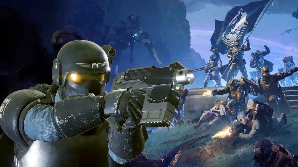 Tangkapan layar Helldivers 2 di PlayStation Plus dengan strategi media sosial unik