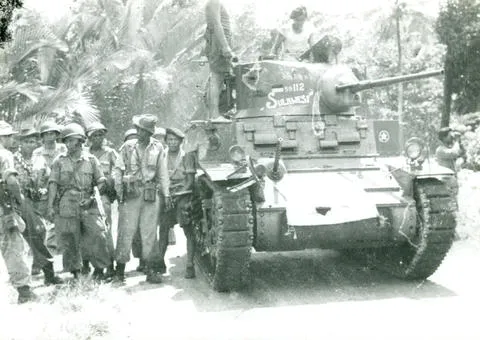 Pasukan militer Indonesia dalam operasi invasi Ambon tahun 1950