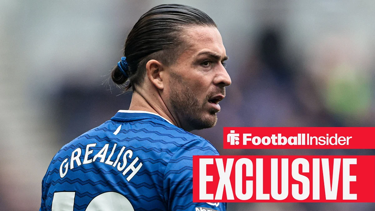 Pemain sayap Manchester City Jack Grealish dalam pertandingan Liga Inggris