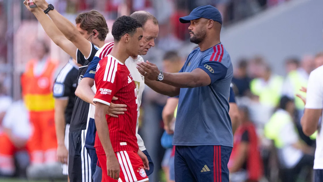 Jamal Musiala saat membela Bayern Munich dalam pertandingan Bundesliga