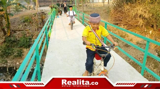 Jembatan Brang Etan hasil pembangunan program TMMD 129 Bojonegoro