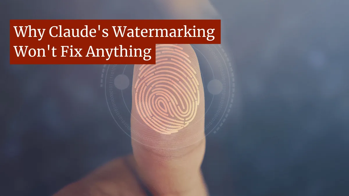 Ilustrasi teknologi kecerdasan buatan dan sistem watermark pada model AI Claude buatan Anthropic
