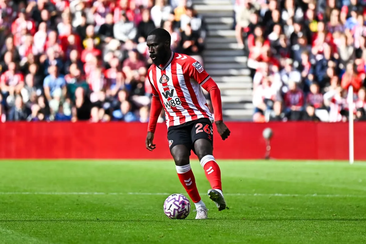 Arthur Masuaku pemain Sunderland saat jalani sesi latihan