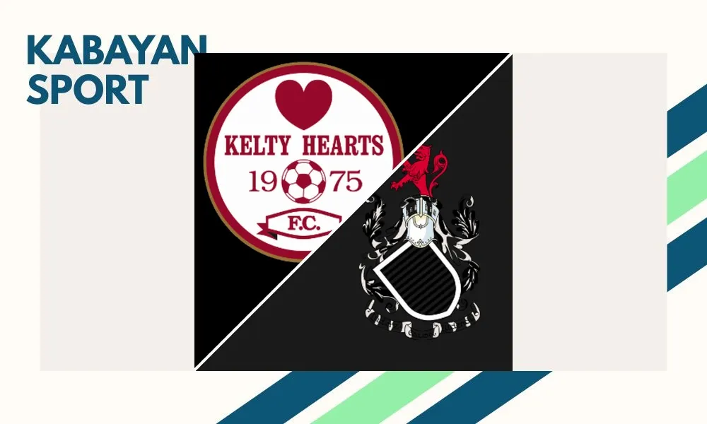 Aksi pemain Queen's Park saat menghadapi Kelty Hearts di Scottish League Cup