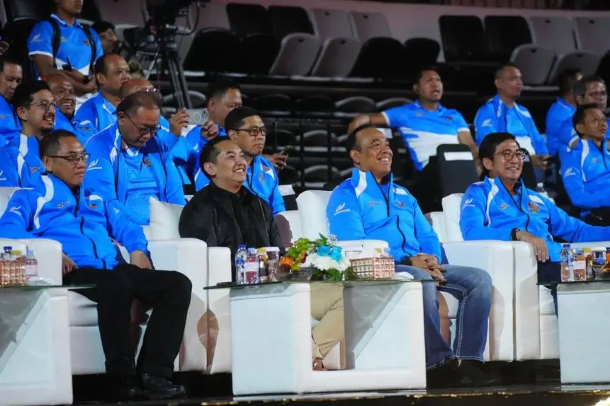 Suasana pembukaan turnamen E-Sports Kapolri Cup 2026 di Indonesia Arena Jakarta