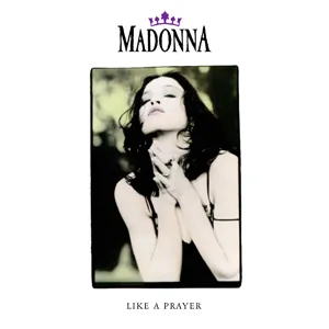 Madonna membawakan lagu hits Like a Prayer di atas panggung konser