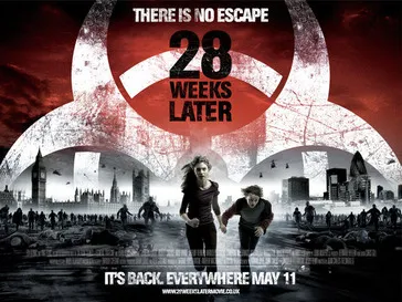 Ilustrasi adegan menegangkan dalam film horor 28 Weeks Later