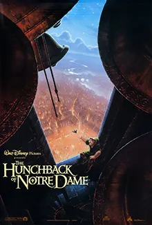 Poster film animasi klasik The Hunchback of Notre Dame produksi Walt Disney