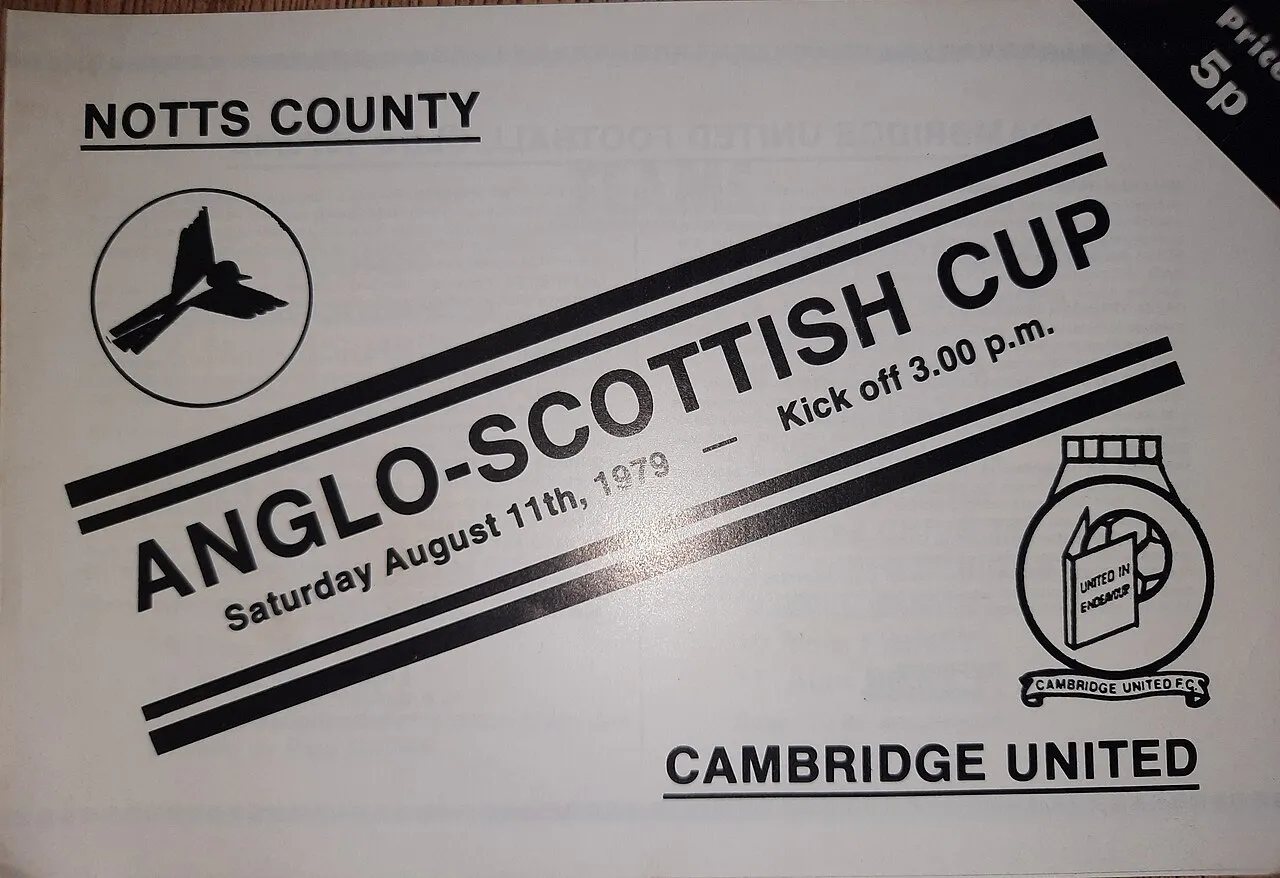 Trofi dan sejarah turnamen sepak bola Anglo-Scottish Cup di Inggris
